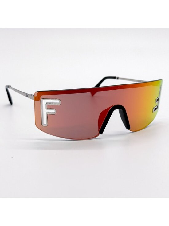 NWT Fendi Sunglasses FE40168U 16U Unisex Shield Orange Sunglasses main image 8